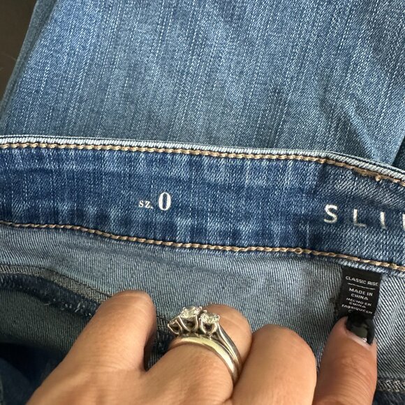 2/$30 White House Black Market Classic Mid-rise Slim Patched Jeans 0 #A0753 - Picture 6 of 9